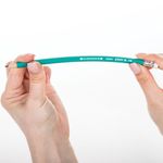 Карандаш чернографитный STAFF "EVERYDAY", 1 шт., НВ, с резинкой, пластиковый, корпус зеленый, заточенный, 180963