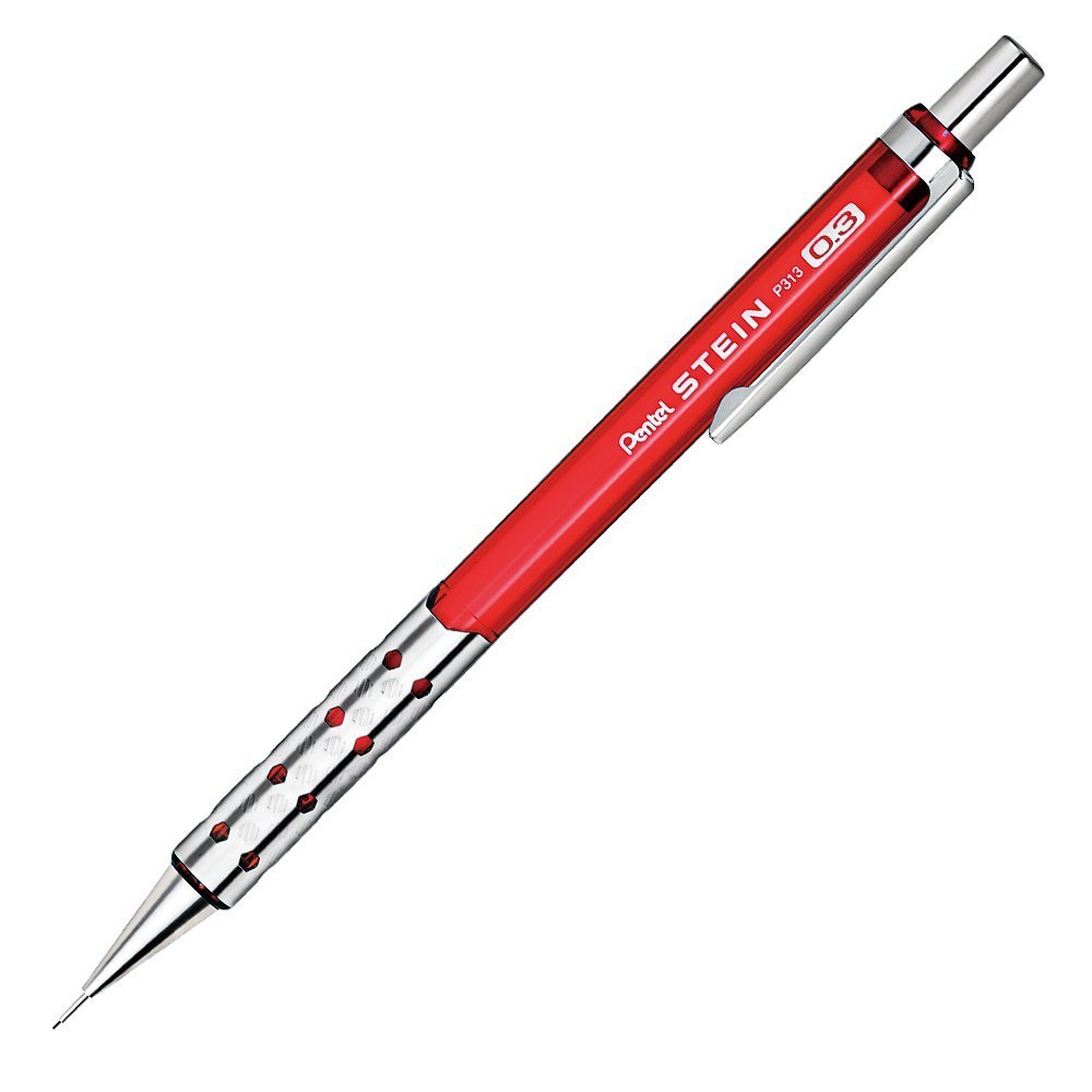 Pentel Stein P313 (красный) - купить механический карандаш 0,3 мм с доставкой по Москве, СПб и РФ