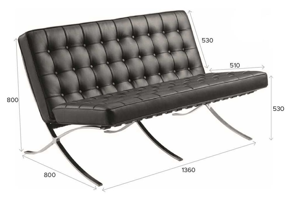 Диван Everprof Barcelona-2 Экокожа Черный