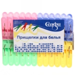 Прищепки бельевые Селфи (24шт) 0606