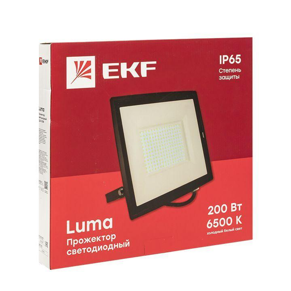 Прожектор светодиодный СДО-3008 200Вт 6500К IP65 Basic EKF FLL-3008-200-6500