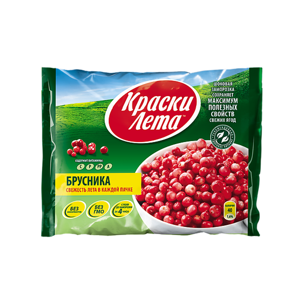 Ягоды БРУСНИКА 300гр (1х20) КраскиЛета