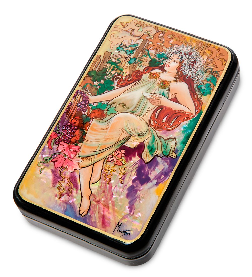 Народные промыслы ШК-55/183-D Шкатулка «Осень» исп. Маркова