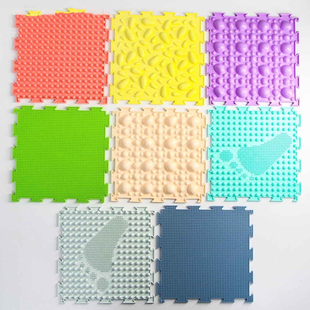 ОРТО-набор-2 Модульный коврик.Малыш(Трава-2, Шипы-2, Камешки-2, Шишки-2)/82