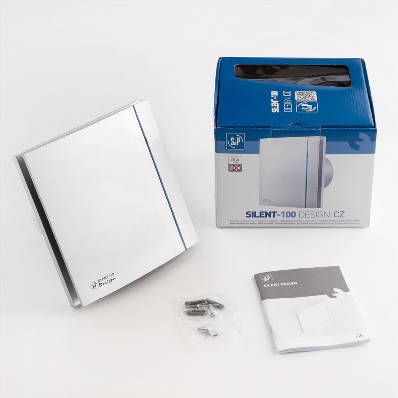 Накладной вентилятор Soler Palau SILENT-100 CZ SILVER DESIGN