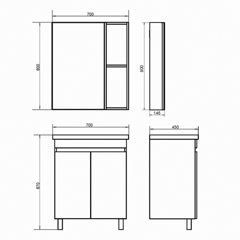 Тумба-умывальник напольная Comforty Осло-70НД бетон светлый с раковиной COMO 70