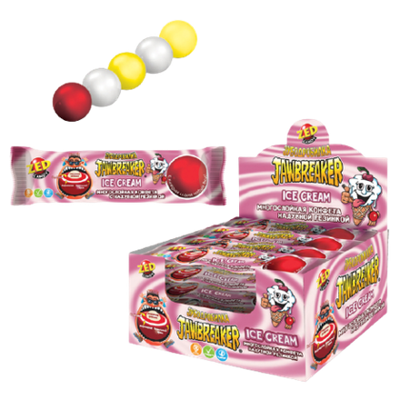 Jawbreaker Зубодробилка Ice Cream многослойная конфета с надувной резинкой