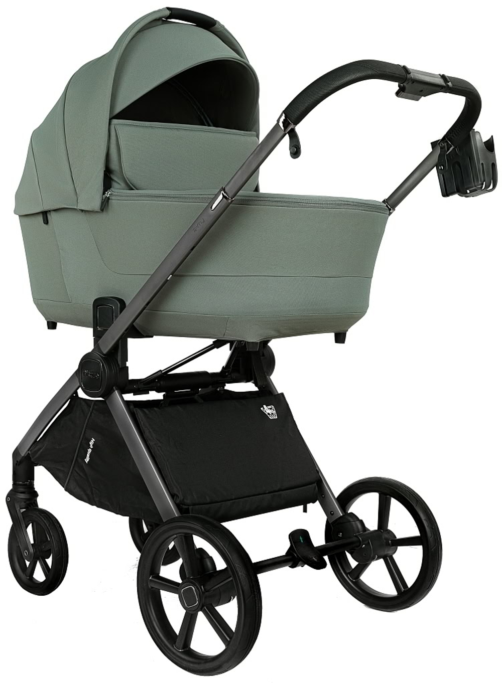 Детская коляска Pituso Teffy 3 в 1 с автокреслом Baesa Black Sage Green/Graphite