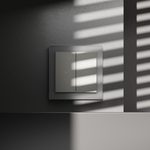 Выключатель встраиваемый VOLTUM S70 для жалюзи 10А, (сталь)