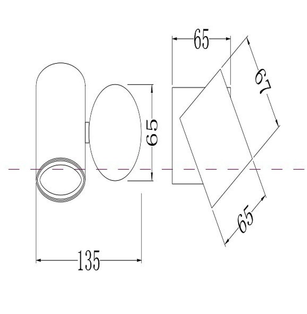 Бра Maytoni O010WL-01B