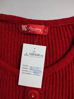 Кардиган красного цвета 52 размер