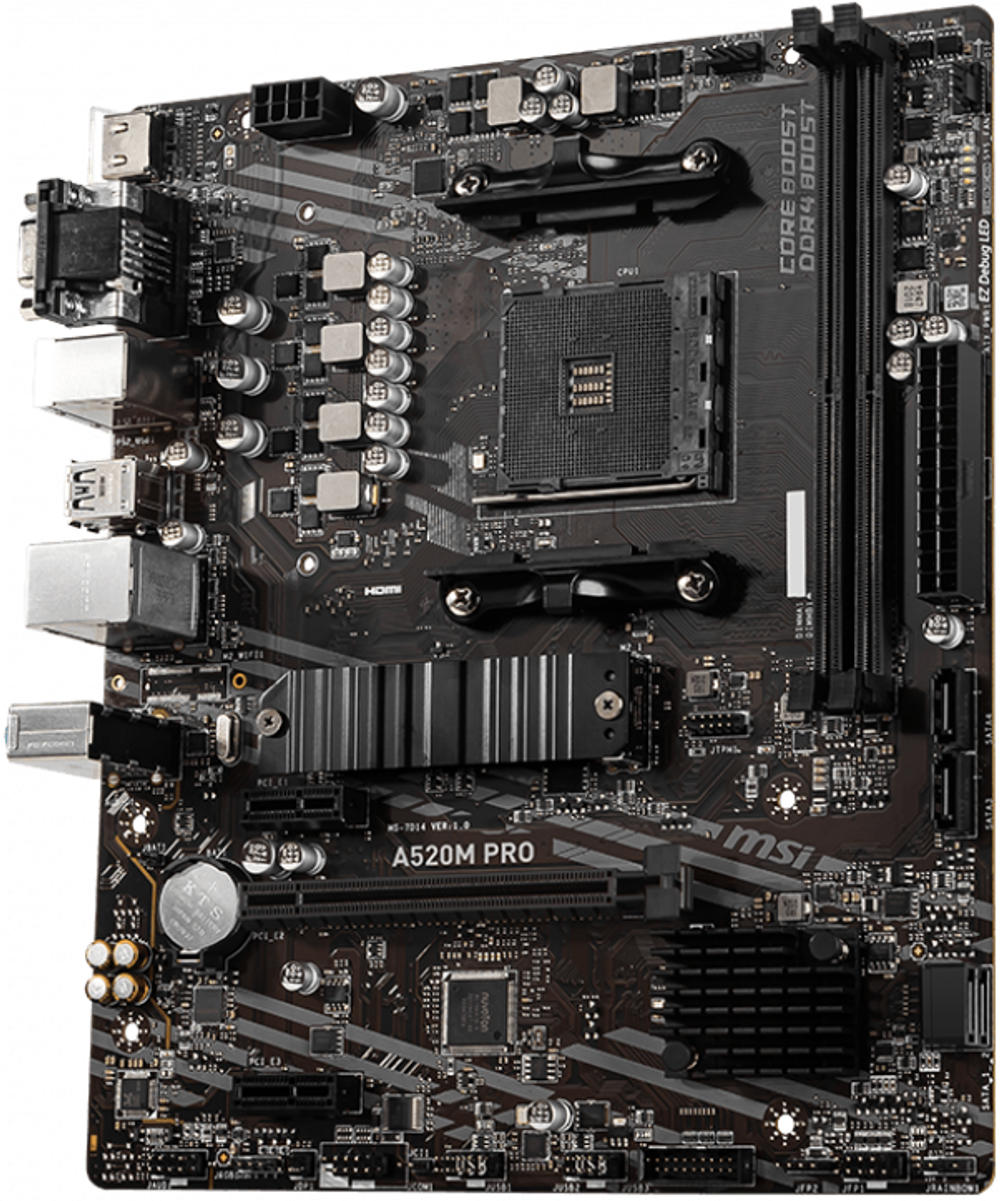 Материнская плата mATX MSI A520M PRO