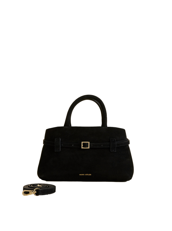 Сумка Manu Atelier Le Cambon 25 Black Suede