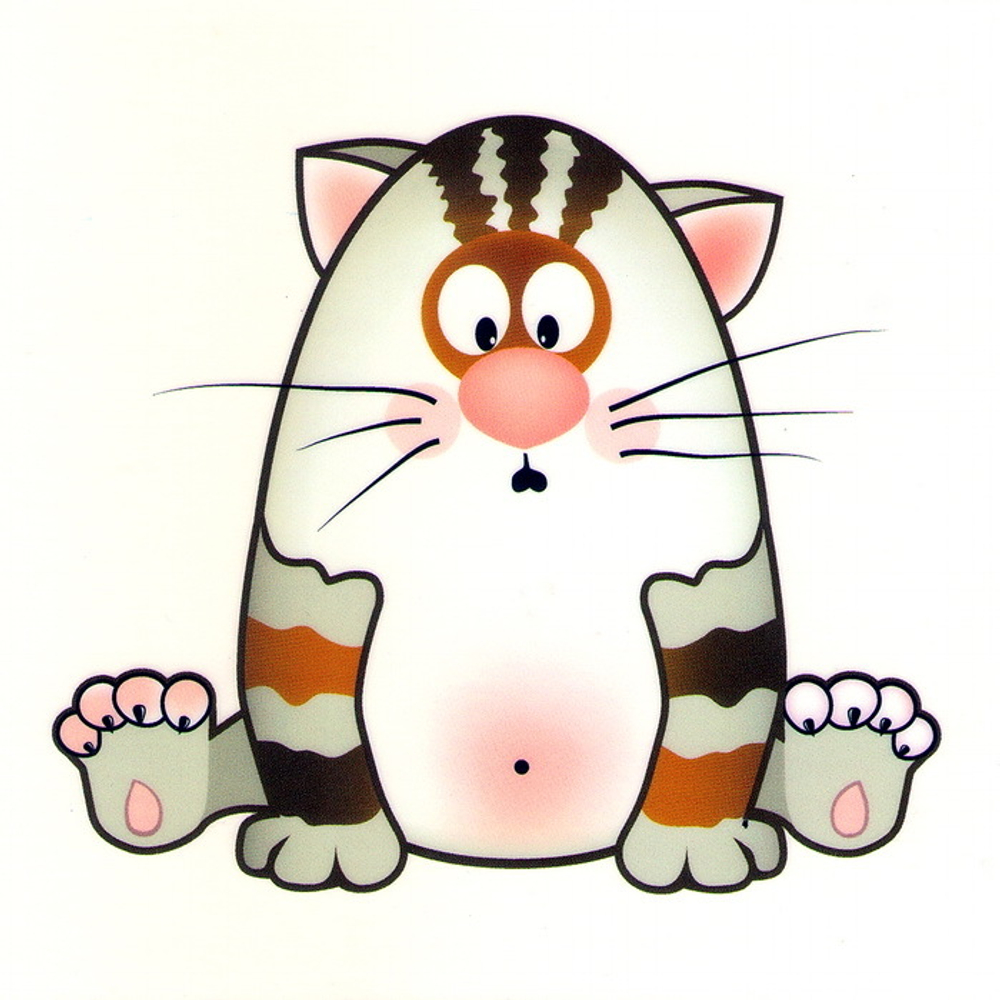 Наклейка Кот ( 11 х 11 см )