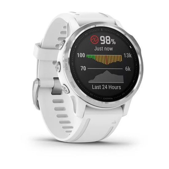 Смарт часы Garmin Fenix 6S - белый с белым ремешком 010-02159-00
