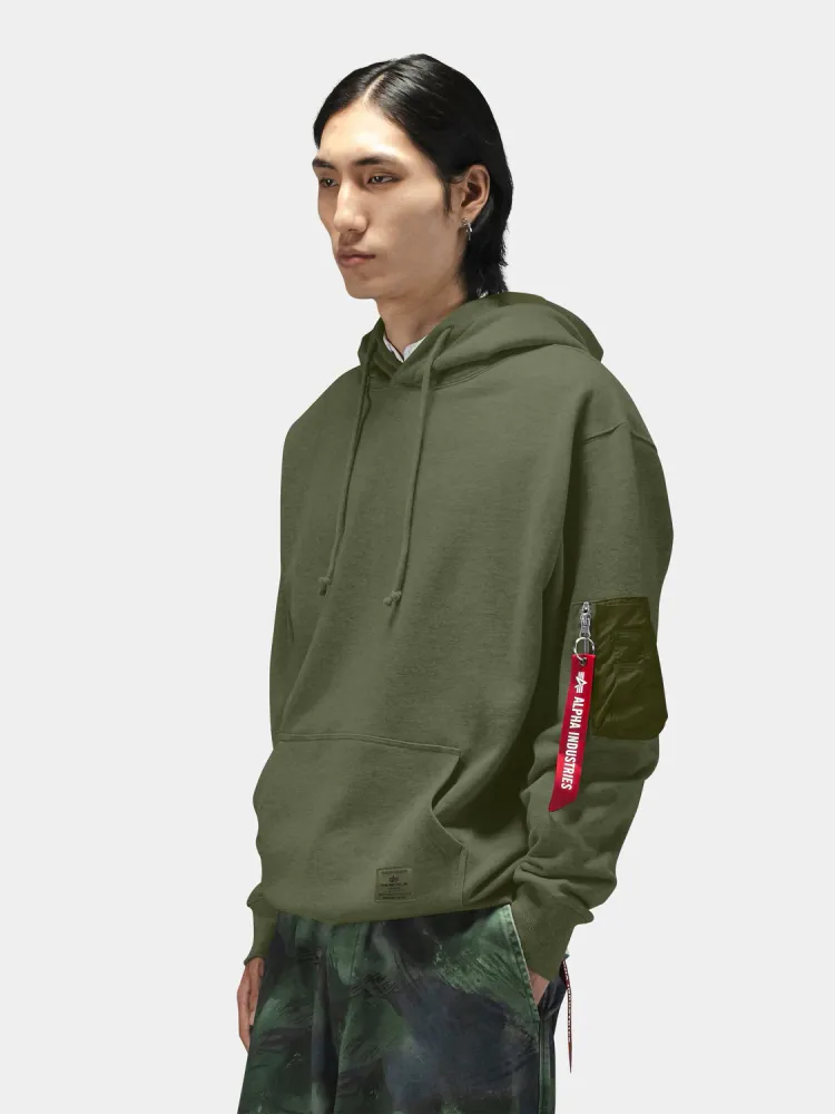 Толстовка Alpha Industries Utility Pocket Hoodie OG-107 (Зеленый)