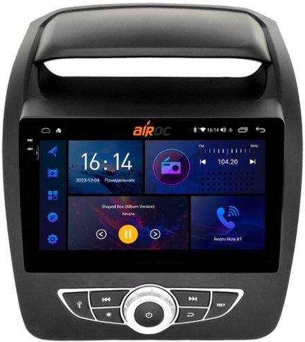 Магнитола для KIA Sorento 2012-2016 (климат на ШГУ) - AIROC 2K RI-2331 Android 12, QLed+2K, ТОП процессор, 8/128Гб, CarPlay, SIM-слот