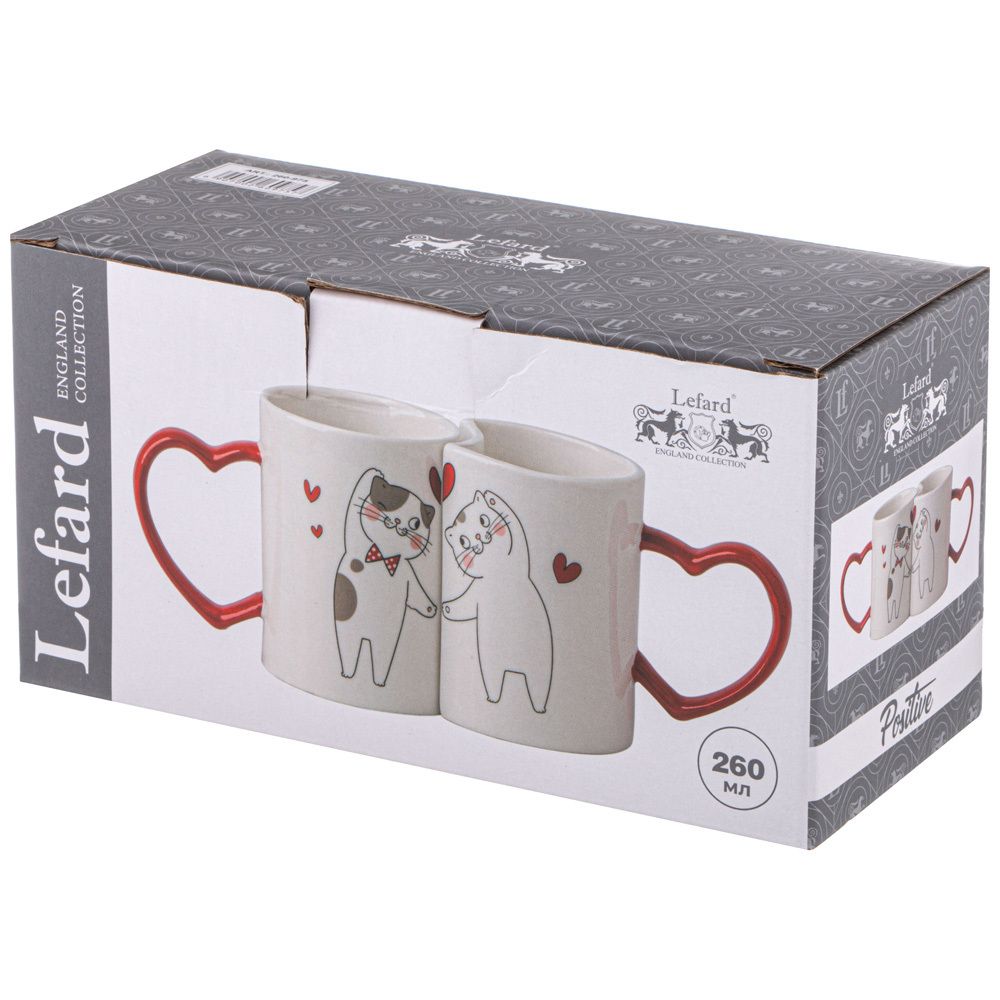 НАБОР ИЗ 2 КРУЖЕК "ДАВАЙ ОБНИМЕМСЯ" 260 МЛ