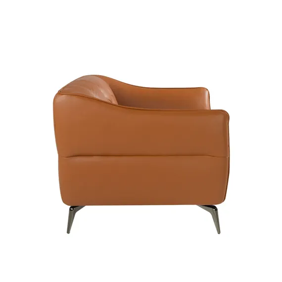 Двухместный диван Angel Cerda KF150-2P, коричневая кожа