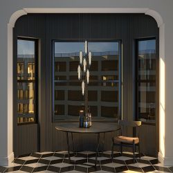 Подвесной светодиодный светильник Maytoni Verticale MOD308PL-L9CG3K