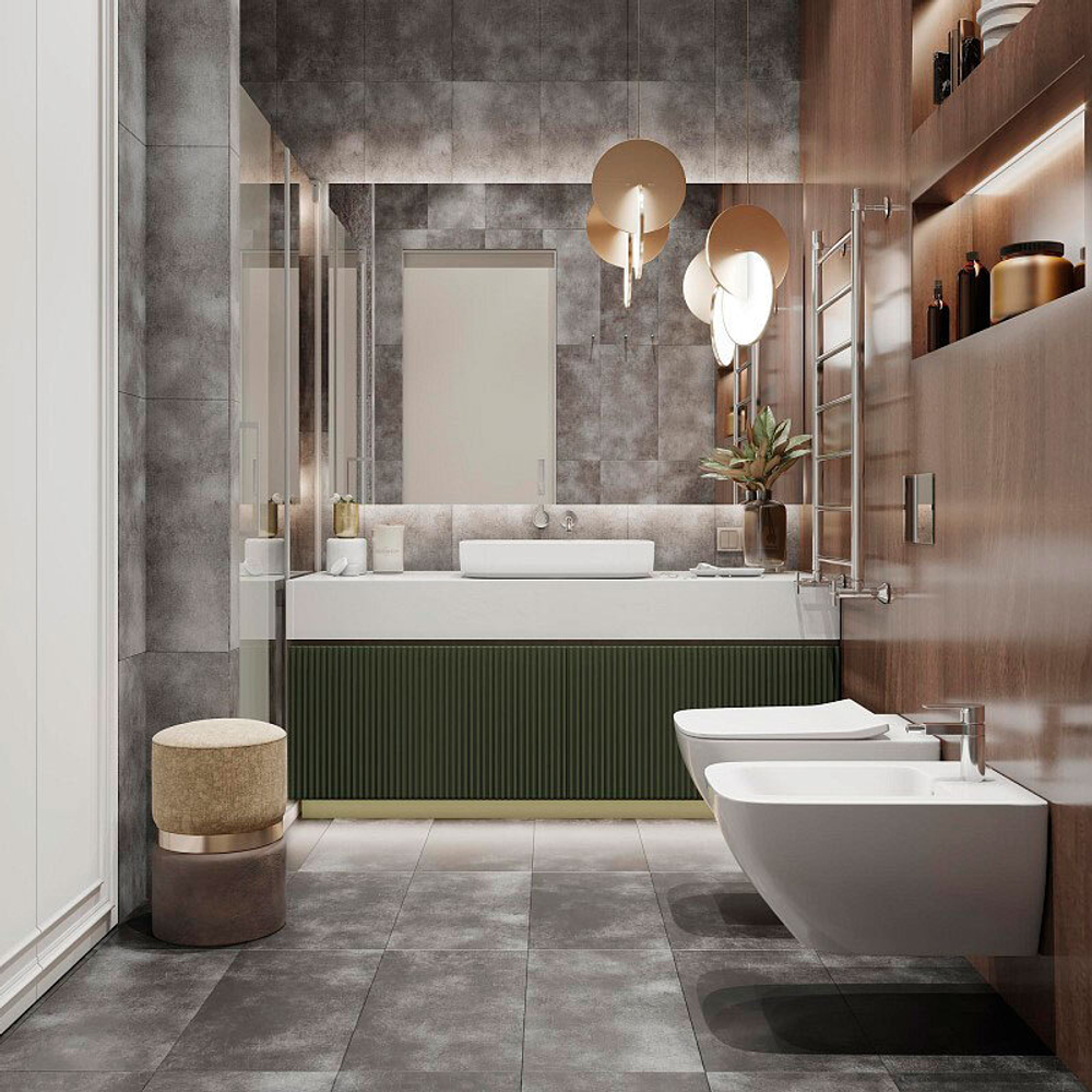 Кварцвиниловая плитка CronaFloor Stone BD-1790-10 Торнадо Дымчатый