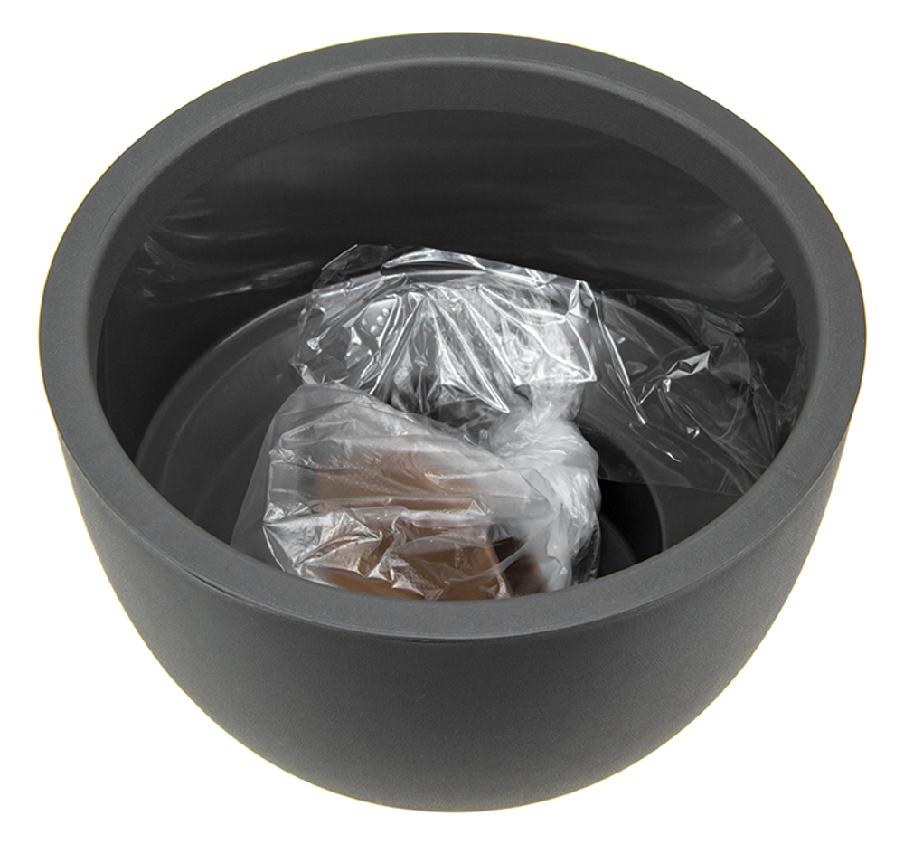 Кашпо ФЛОРИАН с внутренней вставкой на ножках D350 мм 12л