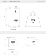 Комплект подлокотников для шезлонга Siesta Contract Tropic, черный