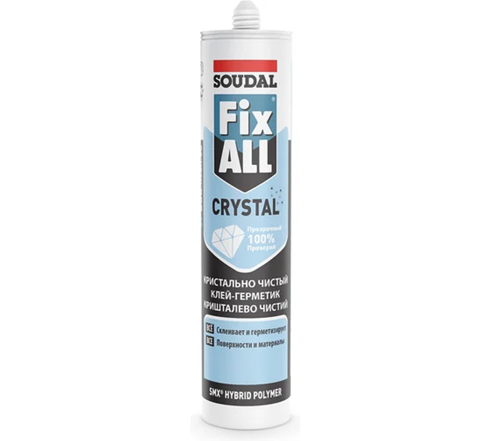Клей-герметик Soudal Fix All Crystal 290мл