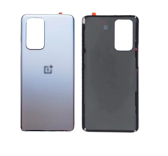 Задняя крышка для OnePlus 9 Pro серебряная (Morning mist) без стекла камеры