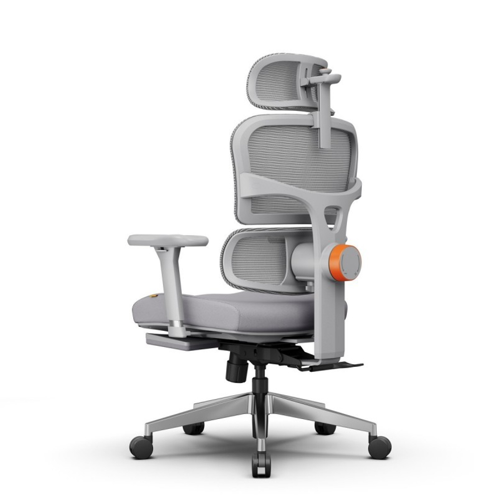 Эргономичное компьютерное кресло FoxGear NETZ модель X, серый (FG-NETZ-X-GY)