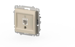 Розетка компьютерная RJ-45 В Рамку Одинарная Кремовый IP20 Zena Vega EL-BI арт. 609-010300-247