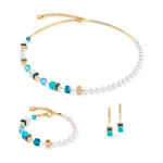 Колье Coeur de Lion Turquoise-Gold 5086/10-0616