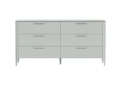 Комод Type 6 ящиков ширина 170 см (светло-серый)