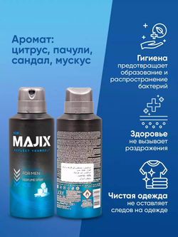 Дезодорант мужской спортивный Majix Ice 150 мл