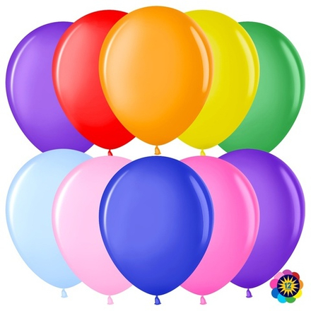 Воздушные шары Волна Веселья, пастель ассорти, 100 шт. размер 5" #711072