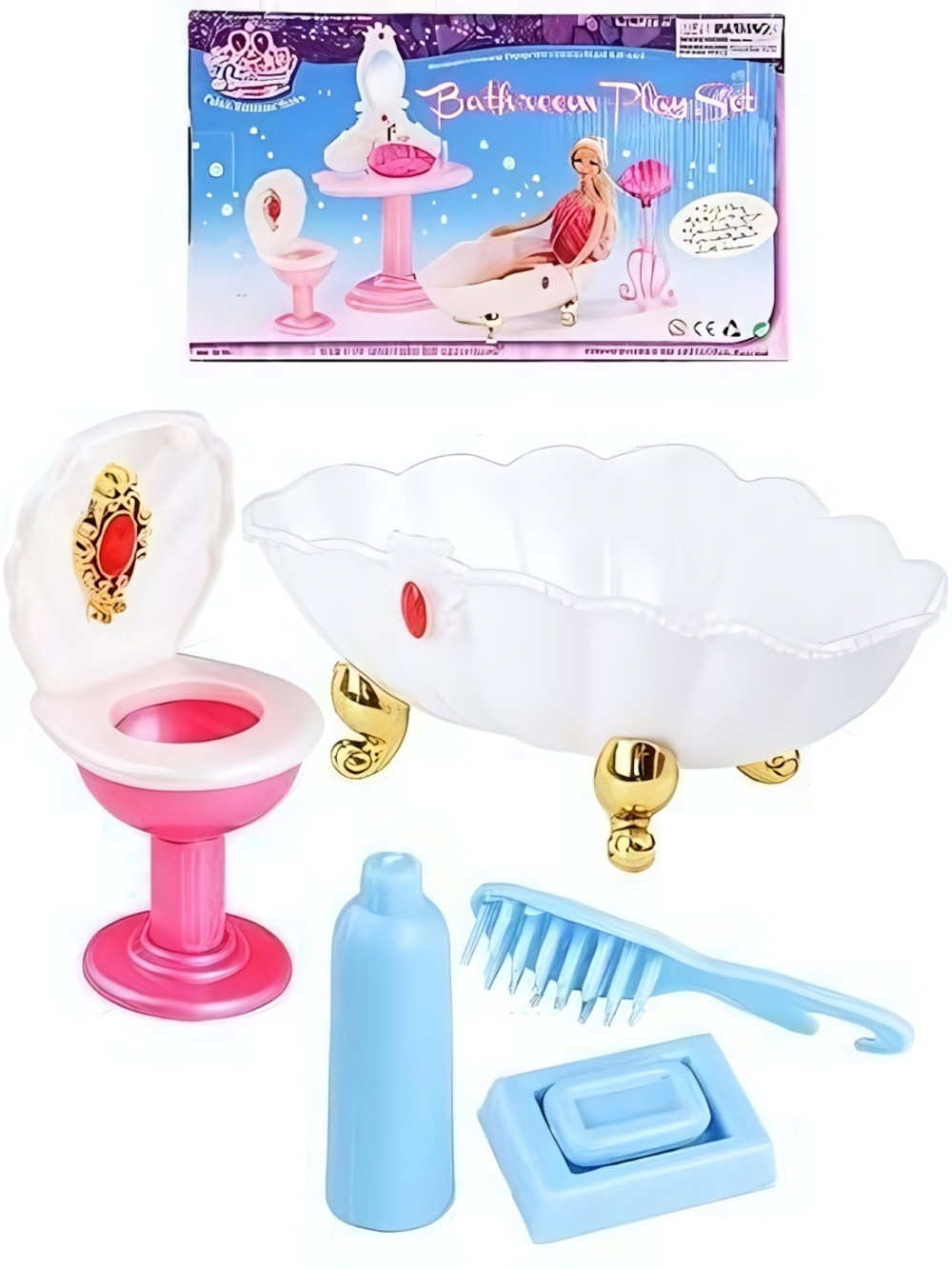 Мебель для кукол "Роскошная ванная" 1745510