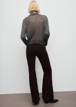 Бархатные джинсы flare