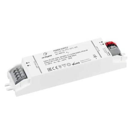 Блок питания ARJ-SP-36-PFC-NFC-WR (36W, 3-50V, 0.15-0.9A) (Arlight, IP20 Пластик, 5 лет) 050112