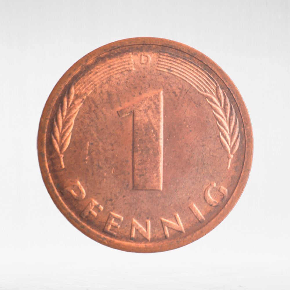 Germany, 1 Pfennig, 1987, (Munich Mint - "D"), VF