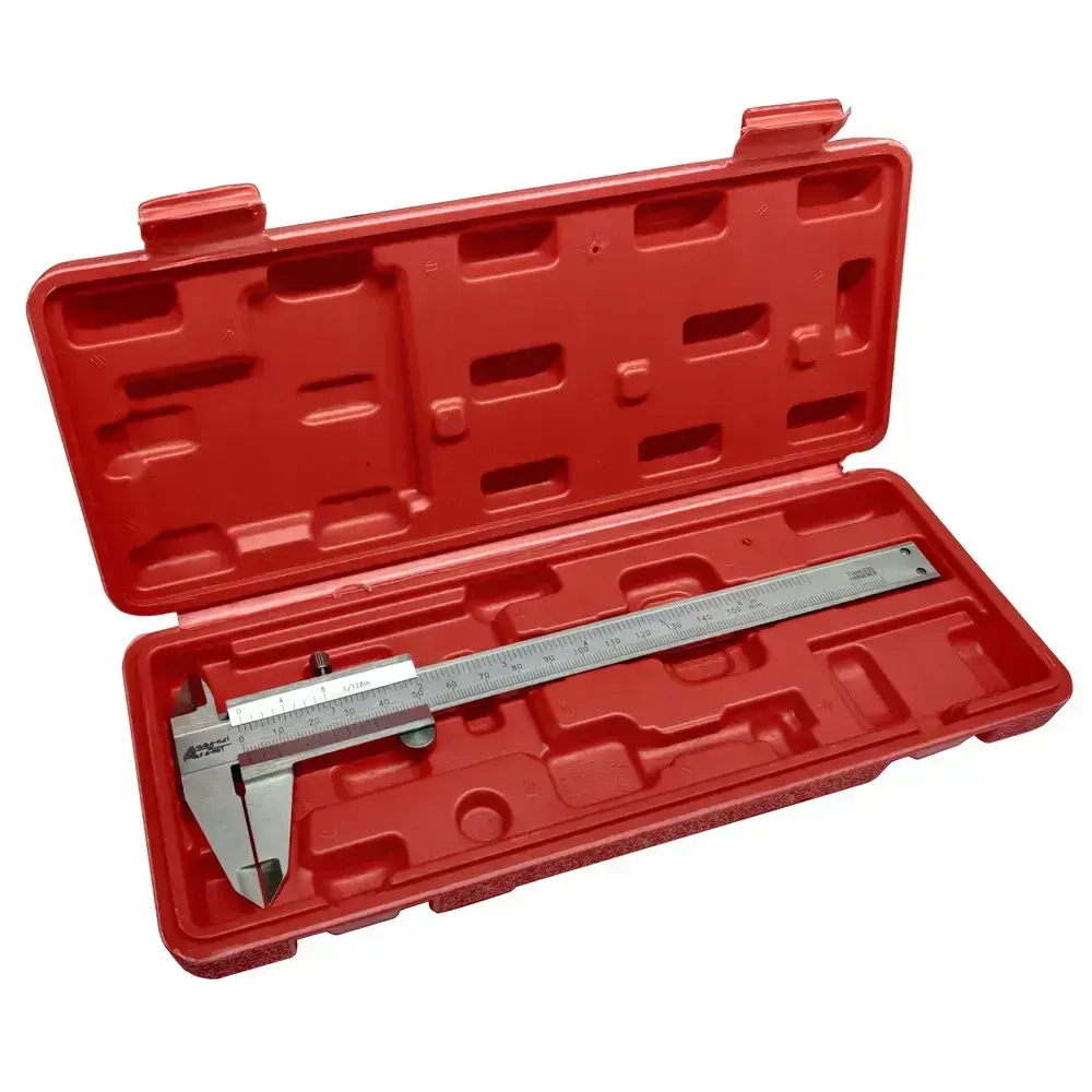 Штангенциркуль металлический ШЦ-1-150-0,05 АЛЬФА-НДТ с калибровкой, в кейсе, 150мм