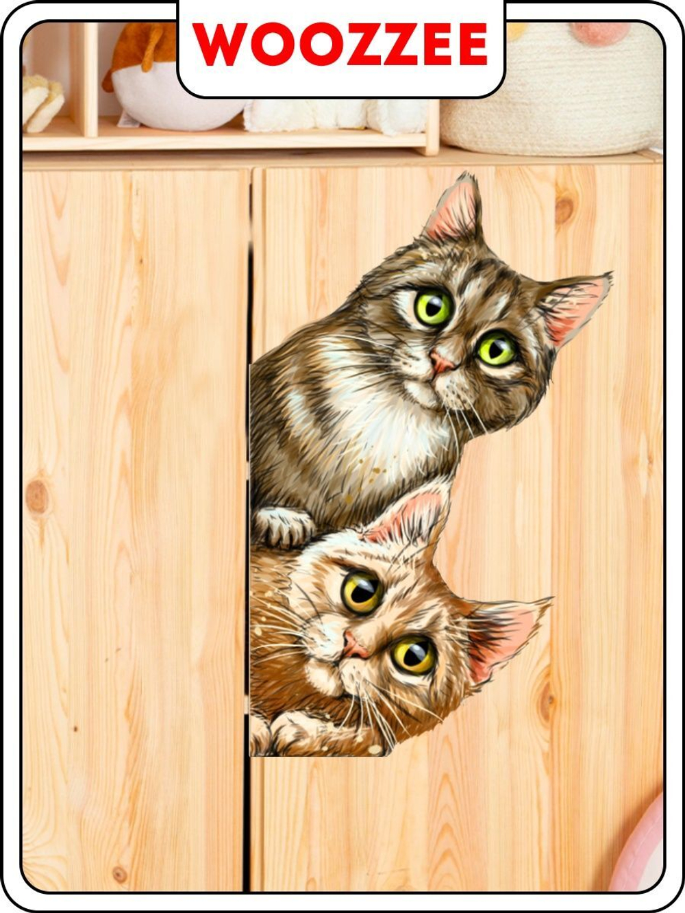 Наклейка декоративная А3 "Кис-Кис"