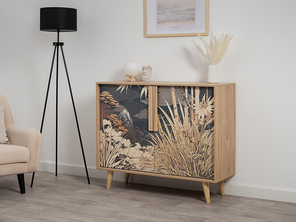 Току комод 16.230.04 Гикори Рокфорд / Белый