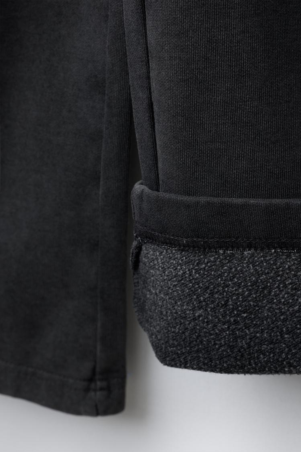 ZARA БРЮКИ WIDE LEG С ЭФФЕКТОМ ПОТЕРТОСТИ, СЕРЫЙ