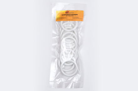 Кольца пластик, белый 10 шт.