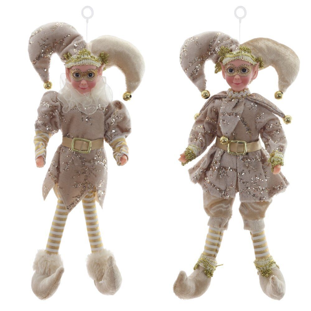 GAEM Игрушка набивная подвесная "Эльф", L13 W5 H26 см, 2в.