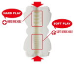 Двусторонний мастурбатор Men sMax Smart (Цвет: белый)