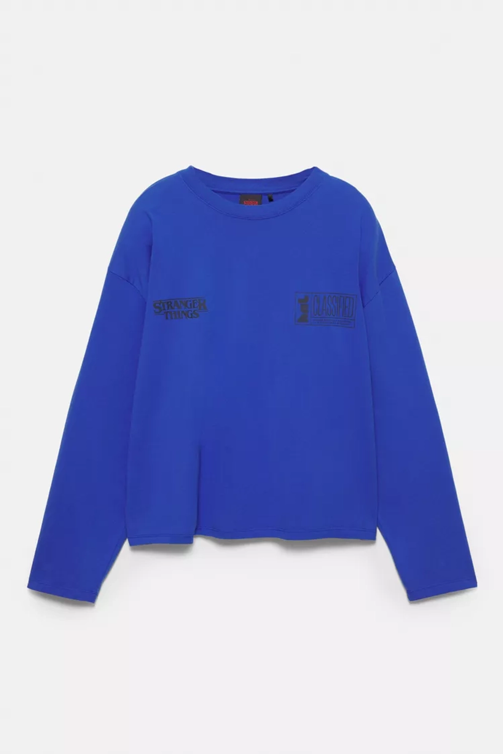 PULL&BEAR Футболка "Stranger Things ", синий