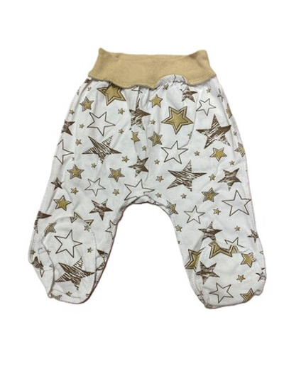 Ползунки пояс рибана из кулирки (100% хлопок) швы наружу на рост 62см