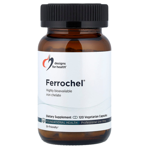 Designs For Health, Ferrochel®, 120 вегетарианских капсул (27 мг в 1 капсуле)