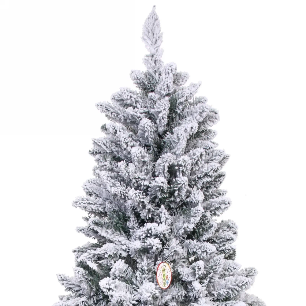 Ёлка «Снежные огни» 210 см, ПВХ с белым напылением 310 ламп LED (1222 ветки)
